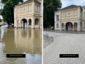 Die Fotos zeigen verschiedene Aufnahmen der vom Hochwasser betroffenen Bereiche im Mülheimer Stadtgebiet. Hier an der Delle, Ecke Ruhrstraße. - Quelle/Autor: Sarah Sternol