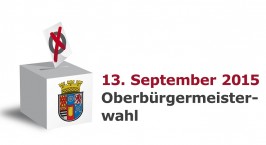 Logo, Banner, Ikon zur Oberbürgermeisterwahl 2015 - Startseitenbild