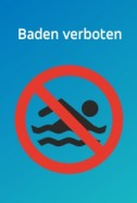 Bild Baden verboten / Badeampel Schwimmstelle - MSS